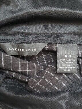 Two Color Grid Pattern Investments | Pants & Jumpsuits | Womens Blackwhite Grid Plaid Pullon ...